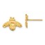 14k Yellow Gold Bee Post Earrings