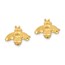 14k Yellow Gold Bee Post Earrings