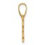 14K Yellow Gold Block CLASS OF 2024 Charm - 16.1 mm