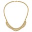 14K Yellow Gold Braided Rope Chain Drape Necklace - 17.25 in.