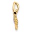 14K Yellow Gold Butterfly Chain Slide - 18.5 mm