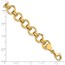 14K Yellow Gold Circle Link Bracelet - 7.5 in.