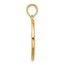 14K Yellow Gold Circle with Tree Charm - 25.2 mm