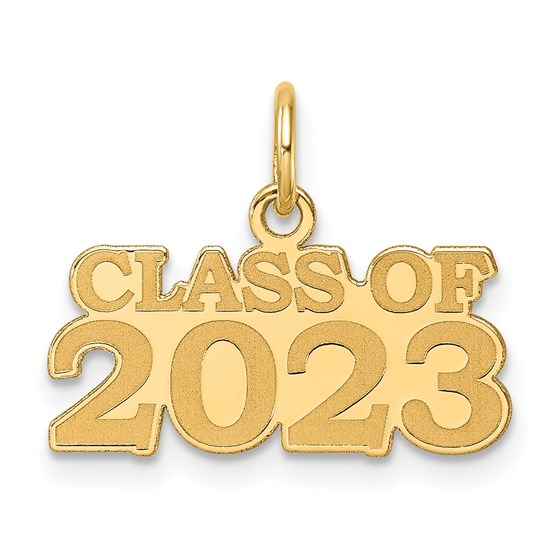 14K Yellow Gold CLASS OF 2023 Charm - 15.6 mm 14K Yellow Gold CLASS OF 2023 Charm - 15.6 mm