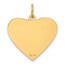 14K Yellow Gold Class of 2023 Heart Charm - 22.5 mm