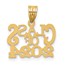 14K Yellow Gold CLASS OF 2024 Graduation Charm - 18.5 mm