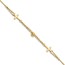 14K Yellow Gold Cross Bracelet - 7 in.