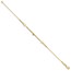 14K Yellow Gold Cross Bracelet - 7 in.