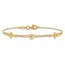 14K Yellow Gold Cross Bracelet - 7 in.