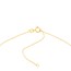 14K Yellow Gold Cross Mini Disc Pendant Rope Necklace - 16"-18"