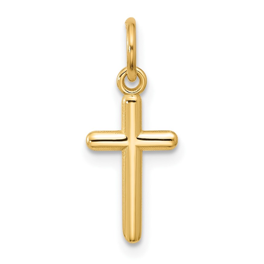 14K Yellow Gold Cross Pendant - 19.8 mm