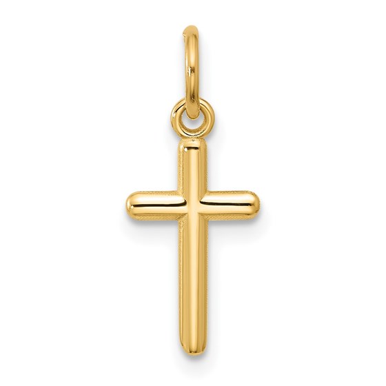 14K Yellow Gold Cross Pendant - 19.8 mm 14K Yellow Gold Cross Pendant - 19.8 mm