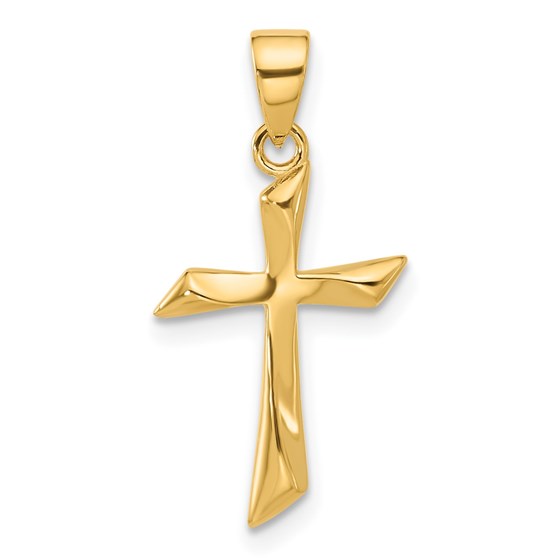 14K Yellow Gold Cross Pendant - 24.1 mm 14K Yellow Gold Cross Pendant - 24.1 mm