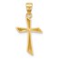 14K Yellow Gold Cross Pendant - 24.1 mm