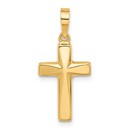 14K Yellow Gold Cross Pendant - 26.5 mm