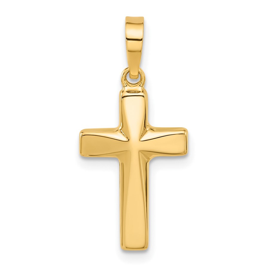 14K Yellow Gold Cross Pendant - 26.5 mm