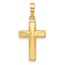 14K Yellow Gold Cross Pendant - 26.5 mm