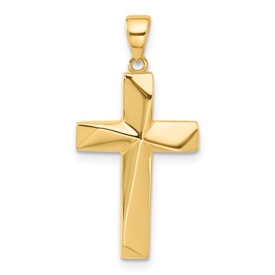14K Yellow Gold Cross Pendant - 29.1 mm 14K Yellow Gold Cross Pendant - 29.1 mm