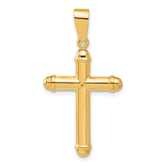 14K Yellow Gold Cross Pendant - 36.8 mm 14K Yellow Gold Cross Pendant - 36.8 mm