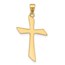 14K Yellow Gold Cross Pendant - in.