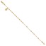 14K Yellow Gold Cross Rosary Design Bracelet - 7.5 in.