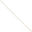 14K Yellow Gold Crosses 9in Plus 2in ext. Anklet - 11 in.