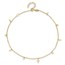 14K Yellow Gold Crosses 9in Plus 2in ext. Anklet - 11 in.