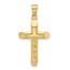 14K Yellow Gold Crucifix Pendant - 28 mm