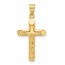 14K Yellow Gold Crucifix Pendant - 28 mm