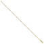 14K Yellow Gold Cube Stations Bracelet - 7.75 in.