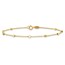 14K Yellow Gold Cube Stations Bracelet - 7.75 in.