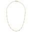 14K Yellow Gold Cube Stations Necklace - 17 in.