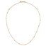 14K Yellow Gold Cube Stations w/ 2in ext. Necklace - 18 in.