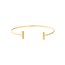 14K Yellow Gold Cuff Bangle Bracelet