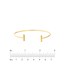14K Yellow Gold Cuff Bangle Bracelet