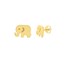 14K Yellow Gold Cut Out Elephant Stud Earrings