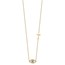 14K Yellow Gold CZ Evil Eye and Cross 18in Necklace - 18 in.