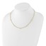 14K Yellow Gold D/C Beaded Rope Chain Necklace - 18 in.