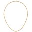 14K Yellow Gold D/C Beaded Rope Chain Necklace - 18 in.