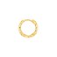 14K Yellow Gold D/C Huggie Earrings