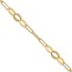 14K Yellow Gold D/C Paperclip Link 7.25in Bracelet - 7.25 in.