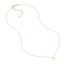 14K Yellow Gold Dangle Mini Cross Adjustable Necklace - 18 in.