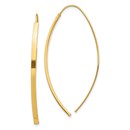 14k Yellow Gold Dangle Threader Earrings - 44 mm