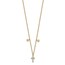 14k Yellow Gold Diamond Cross Necklace - 16.5 in.