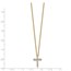 14K Yellow Gold Diamond Cross Necklace - 18 in.