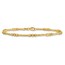 14K Yellow Gold Diamond-cut Beaded 7.5in Bracelet - 7.5 in.