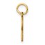 14K Yellow Gold Diamond-cut Letter F Initial Charm - 20.5 mm