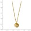 14k Yellow Gold Diamond-cut Love Knot Necklace - 18 in.