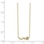 14k Yellow Gold Diamond-Cut Star w/ 2 in ext Necklace - 20 in.