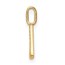 14K Yellow Gold Diamond Letter A Initial Pendant - 15.43 mm